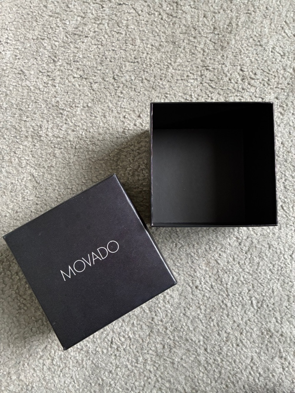 Movado Watch Black Box Presentation Gift Box